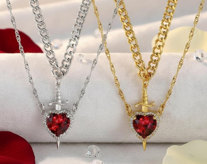 Featured listing image: Exquisite S925 Princess Poisoned Heart Necklace