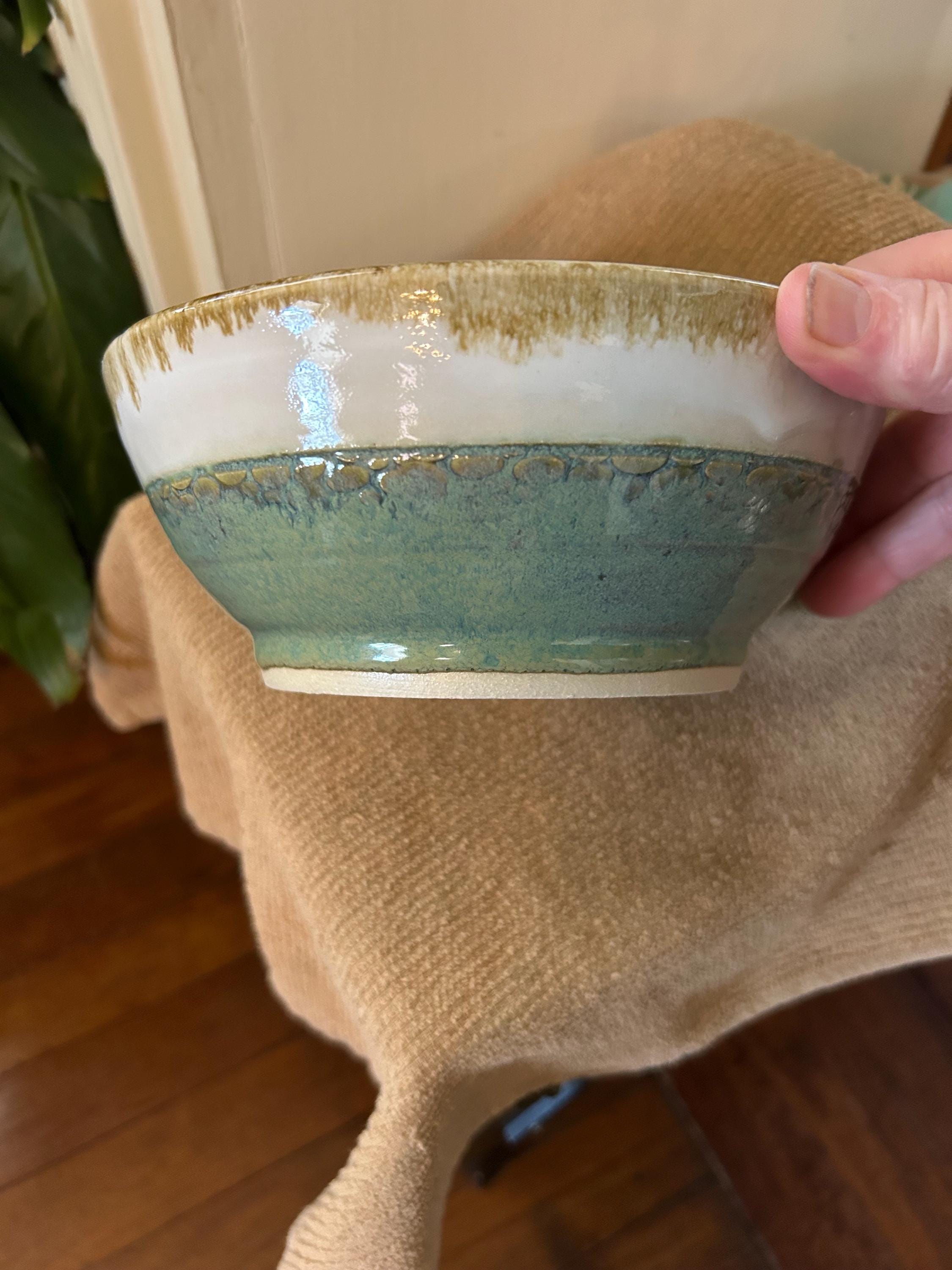 Handmade Stoneware Serving Bowl Wheel Thrown Pottery Bowl - Etsy
