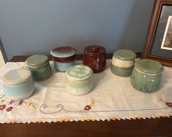 Handmade Pottery Butter Keeper – Wheel Thrown Stoneware Crock – Sold Individually