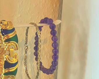 Kristallarmband, Ädelstensarmband, Helande stenarmband, Energiarmband, Spirituellt armband, Chakraarmband, Naturstensarmband, Boho-armband