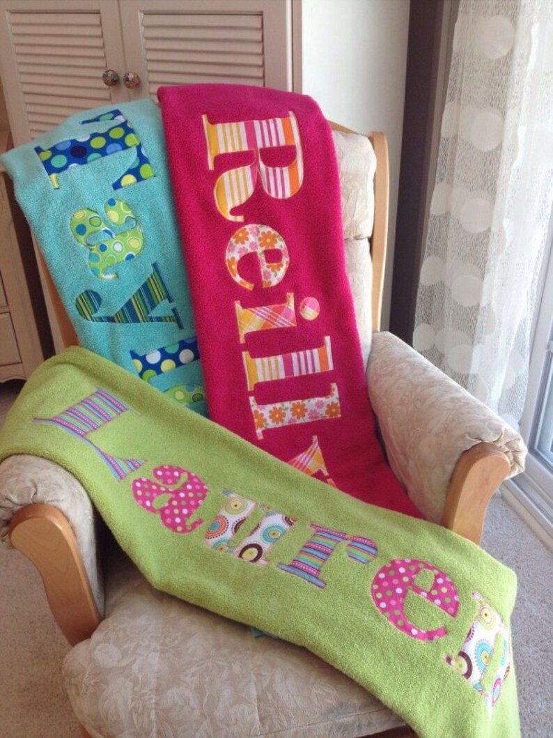 Personalized Towel Kids Birthday Graduation Beach Etsy