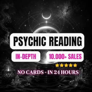 Psychic Reading, No Cards Future Insights, Same Day, Medium Reading, Spiritual Guidance