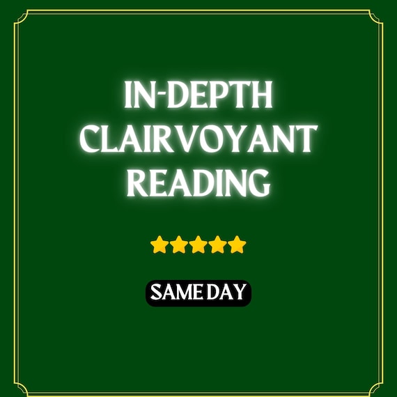 Psychic Clairvoyant Reading, Same Day, Fast Spiritual Guidance, No Tools