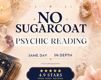 No Sugarcoat, Honest Psychic Spiritual Guidance Reading, Tarot Reading