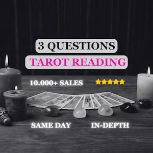 即日3問タロット占い、パーソナルスピリチュアルガイダンス、直接的な洞察