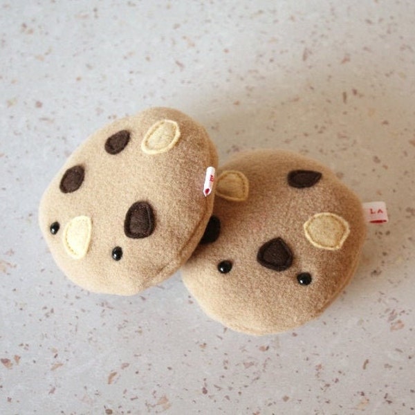 Stuffed toy cookie: cute kawaii food cute brown fleece cake