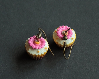 Boucles d'oreille cupcakes