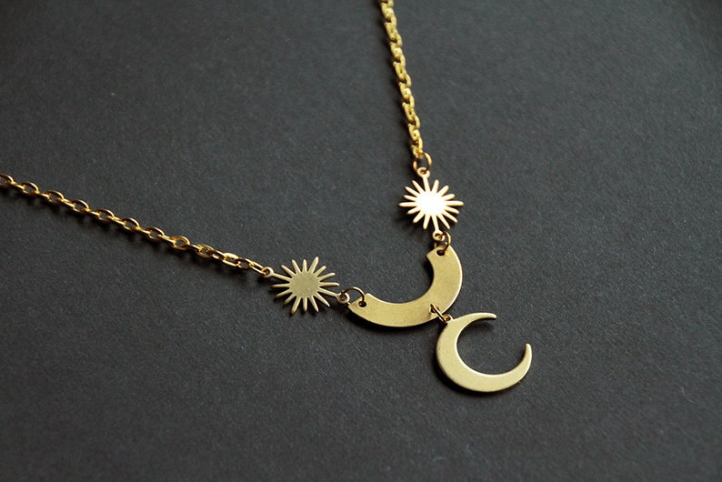 Collier astre : soleil lune sun moon image 1