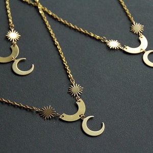 Collier astre : soleil lune sun moon image 2