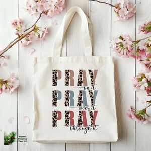 Bolsa de mano Pray On It, bolsa de mano, cristiana, ropa cristiana, carteras, bolsos, bolsos de hombro, regalos para ella, regalos para mamá, regalos para mujeres, Dios, Jesús