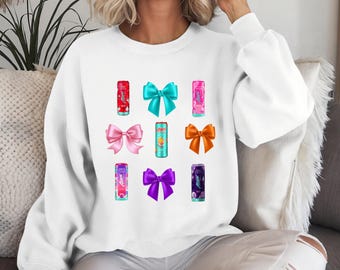 Maglietta/Manica lunga/Felpa/Felpa con cappuccio Alani Energy Flavor Mix Drink, virale su TikTok, divertente, tendenza bevande, abbigliamento Alani Drinkwear, Alani Mix Sticks