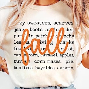 Fall Everything Shirt/Long Sleeve/Sweatshirt/Hoodie, TikTok Viral, Funny, Fall, Trending, Autumn, Sassy, Chic, Trend, Halloween, Pumpkin
