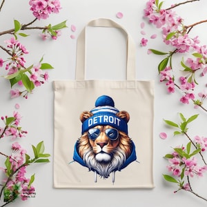 Bolso de mano con el logo de los Detroit Lions, bolso de mano, ropa para mamá, carteras, bolsos, bolsos de hombro, regalos para ella, fútbol, fútbol de los Detroit Lions