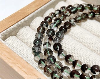 Natural Red Phantom Quartz Bracelet | 7A Cornucopia Crystal Bracelet for Wealth Abundance Energy | Small Bead 6mm Gift for Her