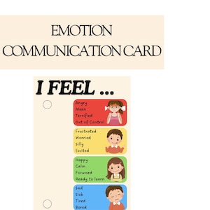 Emotion Communication Card