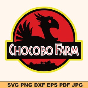 チョコボSVG | ファイナルファンタジーSVGデザイン | かわいいゲーム用鳥SVG | CricutとSilhouetteのデジタルダウンロード