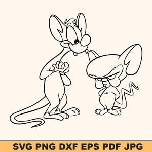 Funny Lab Mice Svg | Genius Mouse And Sidekick Svg Design | Quirky Rodent Duo Svg | Digital Download For Cricut And Silhouette