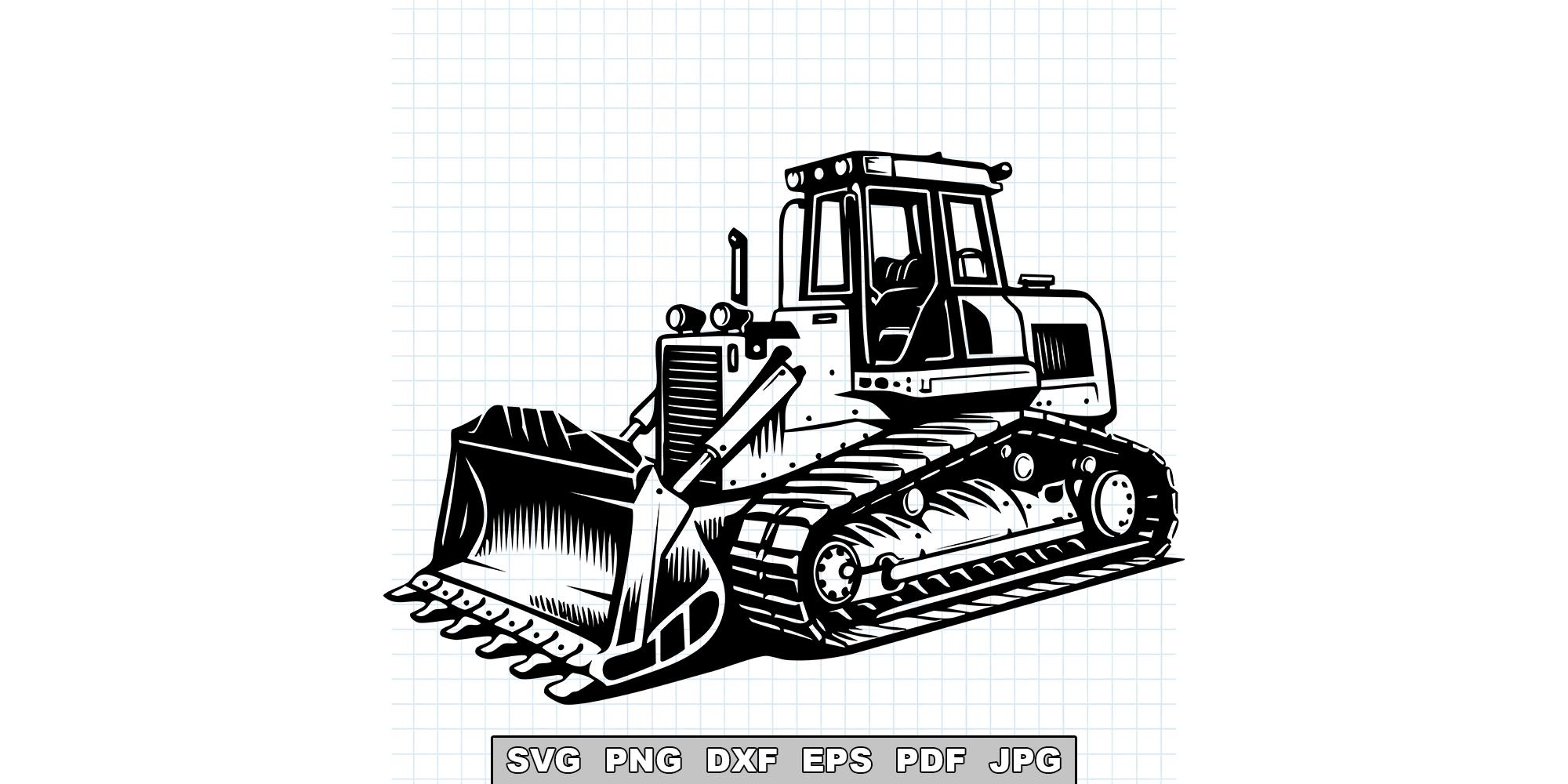 Sem Dozer Machine Vector Bulldozer Svg Dozer Svg Construction Bulldozer Svg Heavy Equipment Svg ...