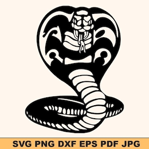 Cobra Kai-svg | Karate Dojo Svg-ontwerp | Vechtsporten geïnspireerd Svg | Digitale download voor Cricut en Silhouette