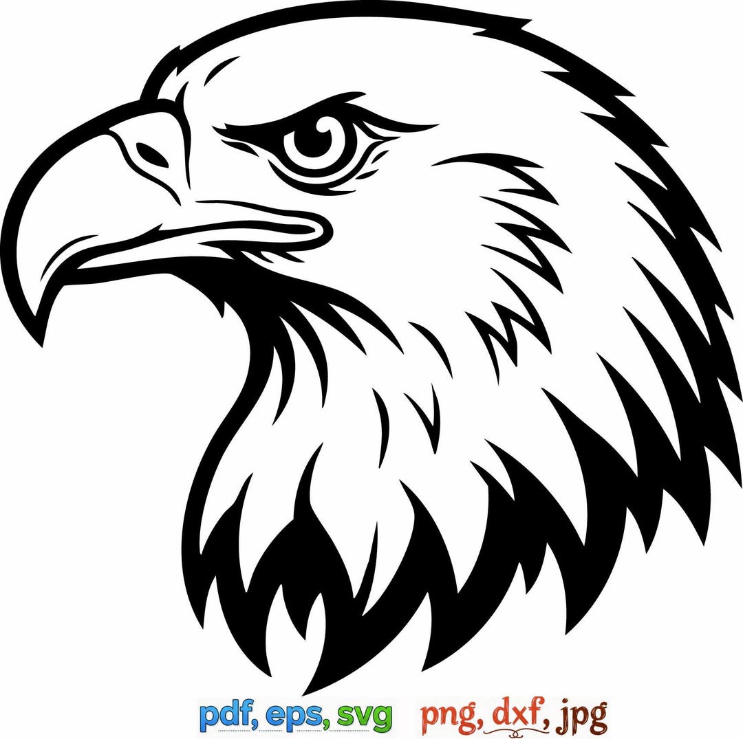 Bald Eagle Svg Cut File, Eagle Head Svg, American Eagle Svg, Patriotic ...