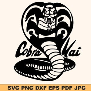 Cobra Kai-svg | Karate Dojo Svg-ontwerp | Vechtsporten geïnspireerd Svg | Digitale download voor Cricut en Silhouette