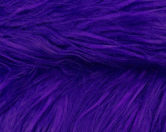 Full Skin Scandinavian Purple FOX Fur Coat With Lavish Huge Fur