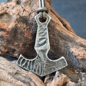 Forged Thor&#39;s Hammer Mjolnir Forged Thor&#39;s Hammer | Viking Viking Jewelry | Nordic Pendant | Mjölnir Norse Pendant |
