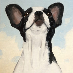 French bulldog Original oil painting pet portrait by UK artist j Payne image 2