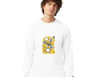 Map of Iran Nostalgia graphic tee: Men's Long-Sleeve T-Shirt | Champion CC8C White