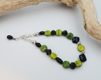 Green and black bracelet