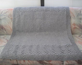 Silver Modern Mountain Throw