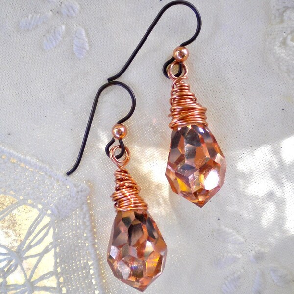 Earrings Briolettes Capri Gold - FREE SHIPPING