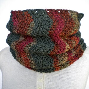 Cowl Autumn Chevron Crochet