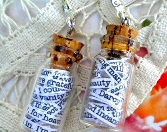 Pride and Prejudice in a Jar Earrings