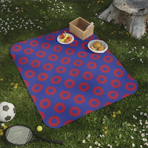 Phish Concert Blanket, Phish Donuts, Fishman Donuts, Phish Picnic Blanket, Gift for Phish Fan, Phish Birthday Gift, Phish Donut Pattern