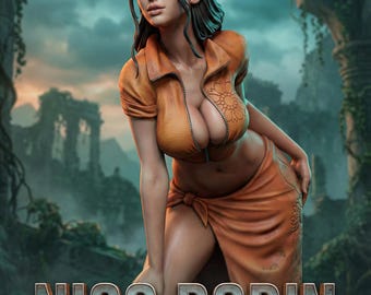 Alluring Archaeologist Collectible Statue Figure - 3D Resin Model Kit Hand-Painted NSFW - Anime Pinup