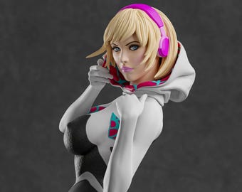 Arachne Gwen 3D Print Collectible Resin Statue, Pin Up Figure, Collectible,