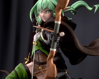 High-Elf Archer Unpainted Garage Kit, 3D Resin Model Kit, 1:10 Scale Figure