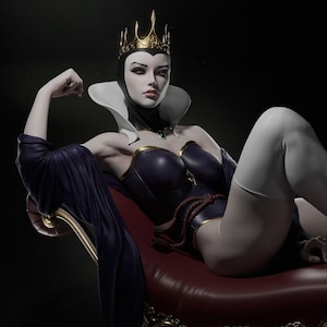 Evil Queen 3d printed statue Collectible Miniature figure gift idea painted pin up nsfw