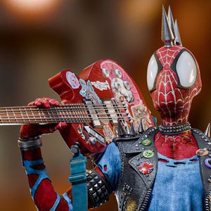 Arachne Punk 3D Printed Collectible Statue - Unique Spider-Inspired Art - Painted, Scale 1/10
