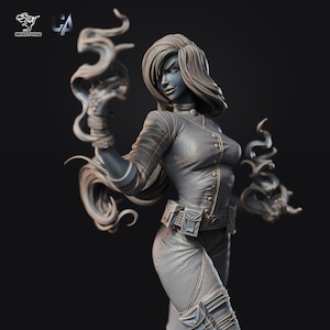 Shego Fanart 3D Printed Collectible Pin Up Statue