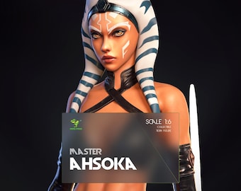 Sci-Fi Rebel Leader Resin Figure: Hand-Painted Fan Art Statue