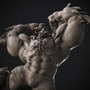 Doom-s-day 3d printed statue Collectible Miniature figure gift idea painted