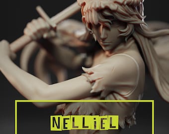 Desert Lancer Resin Figure - Detailed Anime-style Statue for Collectors - NSFW & SFW Versions Available