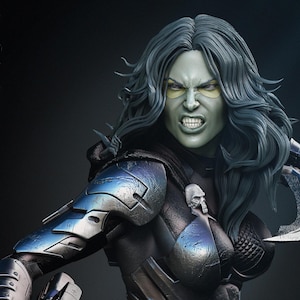 Assassin Girl 3D Printed Collectible Statue - Home Decor Gift Idea - Hand Painted - Unique and Detailed