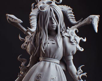 Dressed in Rage Unpainted Garage Kit, 3D Resin Model Kit, 1:10 Scale Figure