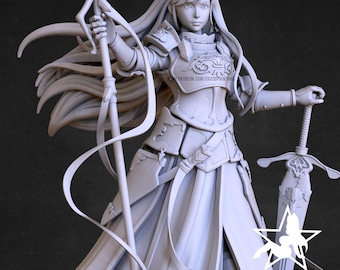 Glory 3Dプリント戦士乙女フィギュア | ユニークなファンタジー装飾 | コレクター向けアート作品 | ファンやコスプレイヤーへのプレゼントに最適