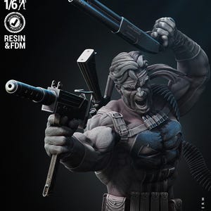 Punishman 3d print Collectible Miniature statue figure gift idea for man woman painter painted scale 1\6