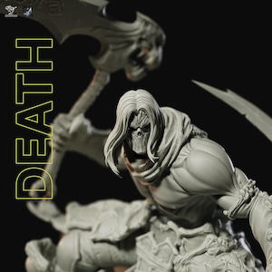 Death 3d printed statue Collectible Miniature figure gift idea painted