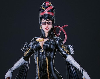 ベヨネッタ フィギュア | 未塗装の耐久性のある樹脂 3D プリント像